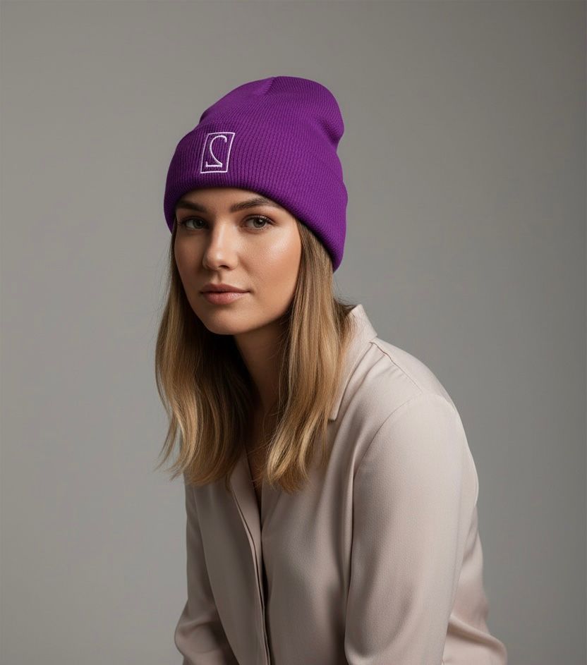 PURPLE BEANIE.