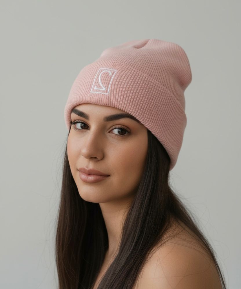 PINK BEANIE.